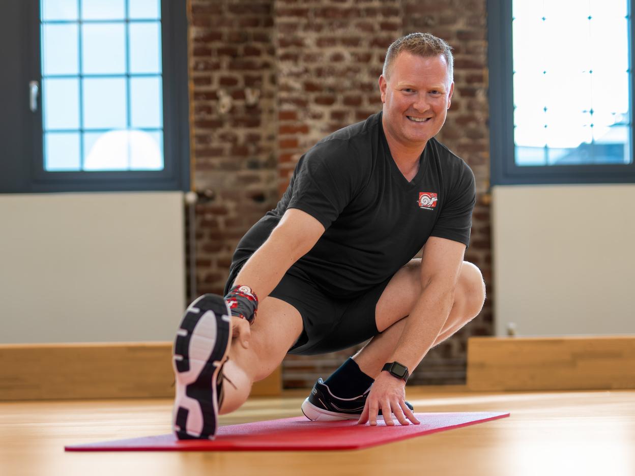 Sportübungen auf der Matte