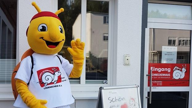 Das Turboschnecken Maskottchen